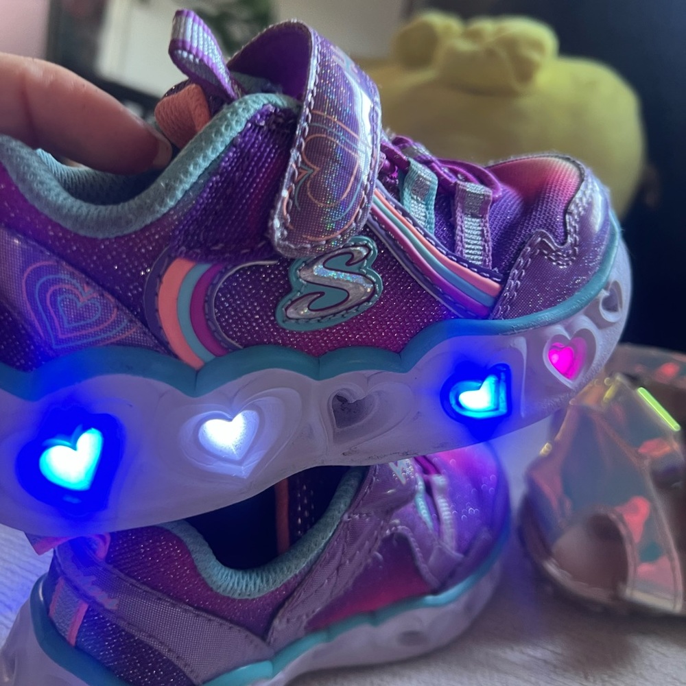 Baby Skechers sweetheart light-up sneakers